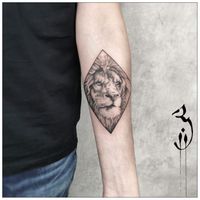 Realistic Lion Tattoo, Realistictattoo, L&ouml;wentattoo